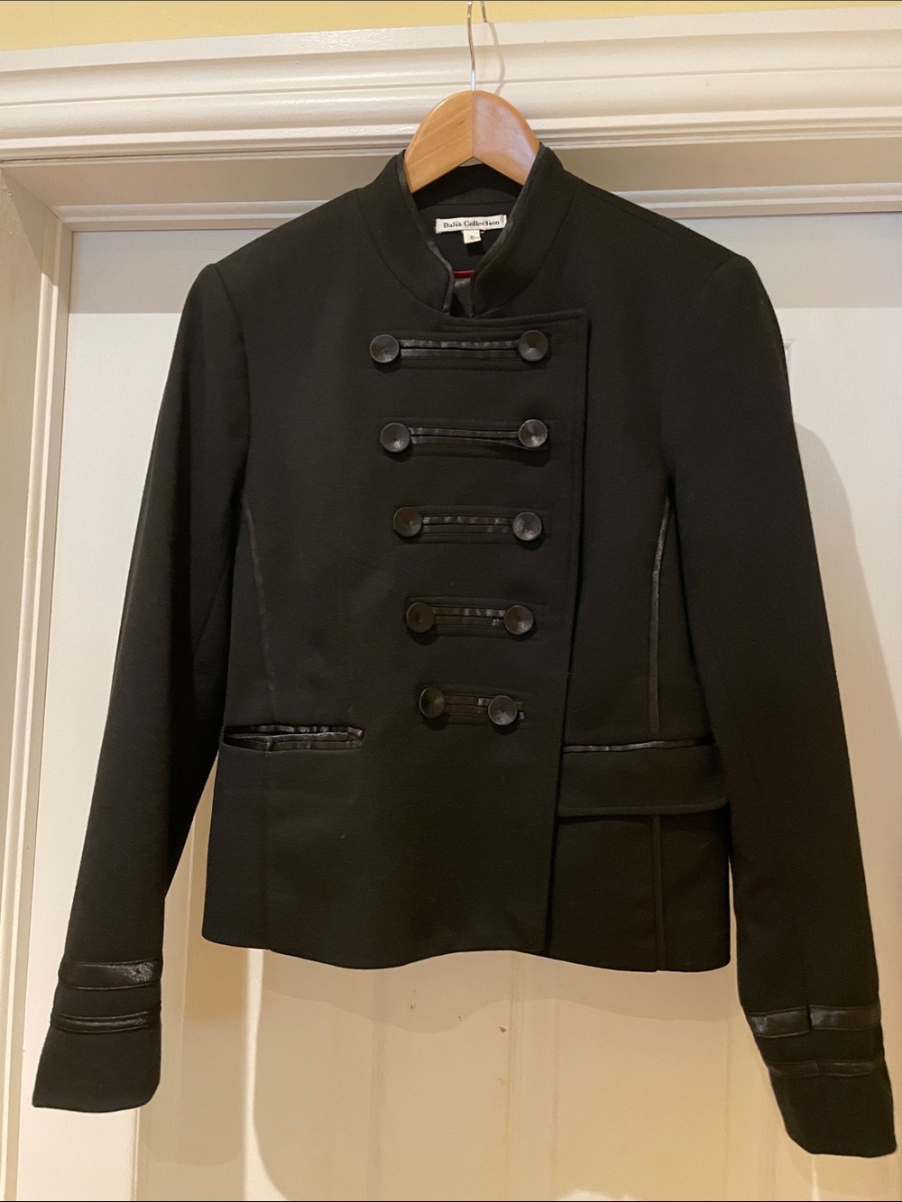 Black Napoleon Military-Inspired Jacket